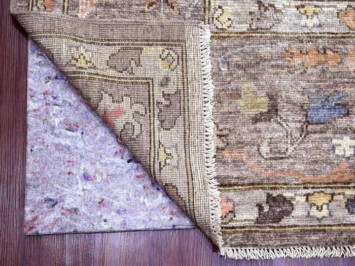10'0" x 13'7" New Hand Knotted Brown Wool Rectangle Oriental Rug - MOA10289780