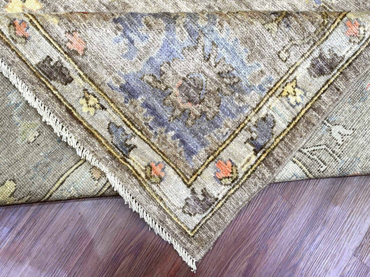 10'0" x 13'7" New Hand Knotted Brown Wool Rectangle Oriental Rug - MOA10289780