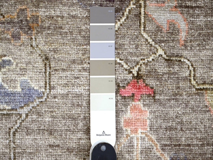 10'0" x 13'7" New Hand Knotted Brown Wool Rectangle Oriental Rug - MOA10289780