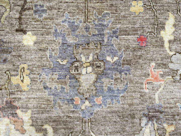 10'0" x 13'7" New Hand Knotted Brown Wool Rectangle Oriental Rug - MOA10289780
