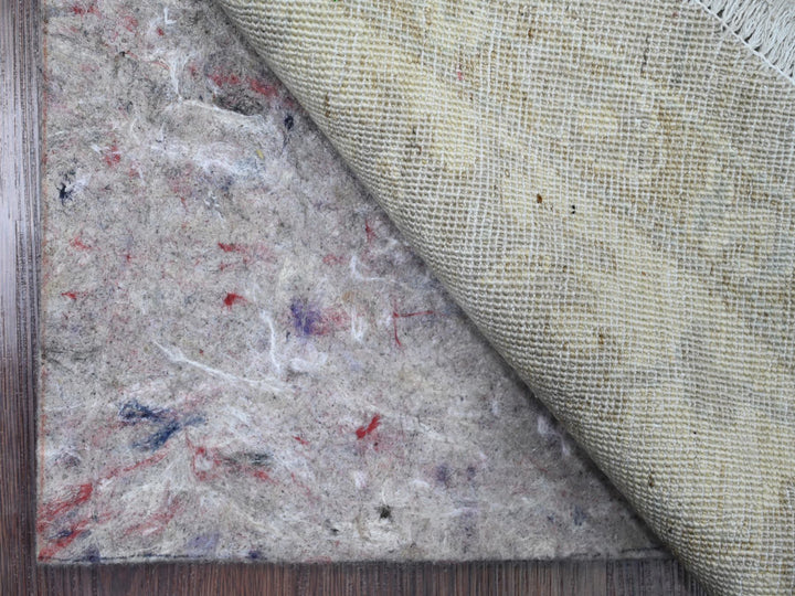 7'8" x 7'11" New Hand Knotted Grey Wool Round Oriental Rug - MOA10289795