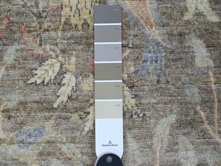 2'4" x 6'1" New Hand Knotted Grey Wool Runner Oriental Rug - MOA10289840