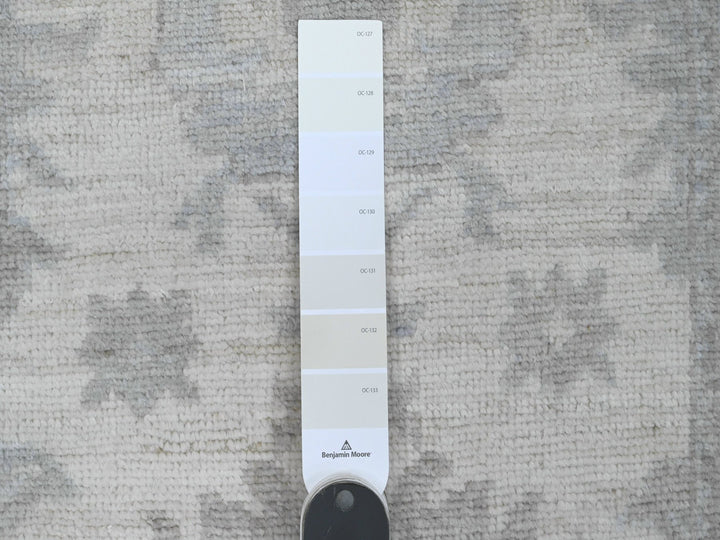 2'8" x 6'0" New Hand Knotted Ivory Wool Runner Oriental Rug - MOA10289876