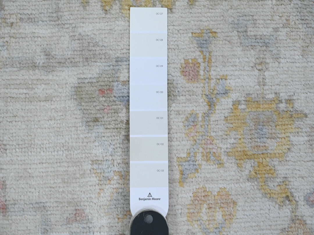 2'8" x 8'9" New Hand Knotted Ivory Wool Runner Oriental Rug - MOA10289887