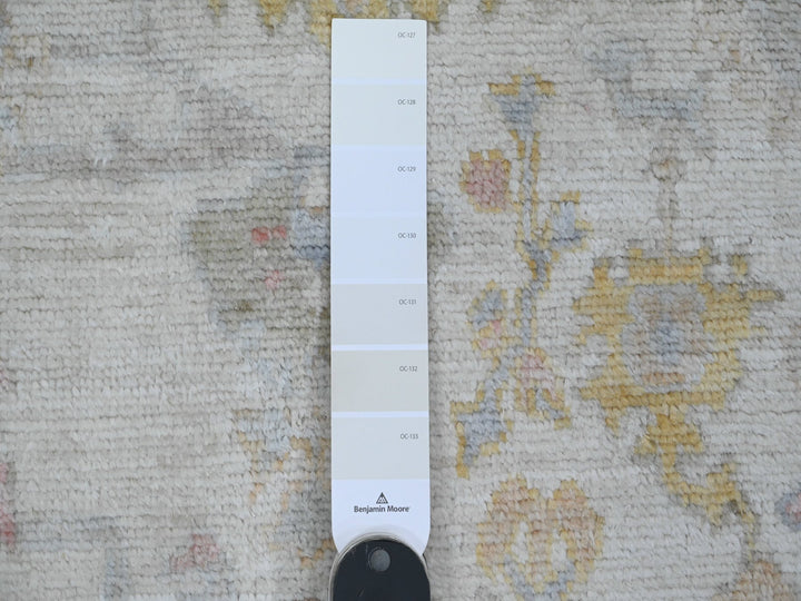 2'8" x 8'9" New Hand Knotted Ivory Wool Runner Oriental Rug - MOA10289887