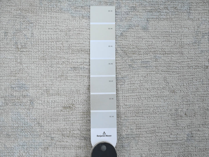 2'9" x 7'7" New Hand Knotted Ivory Wool Runner Oriental Rug - MOA10289893