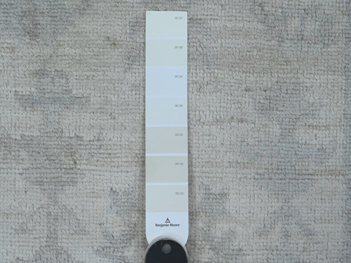 2'8" x 19'5" New Hand Knotted Ivory Wool Runner Oriental Rug - MOA10289906