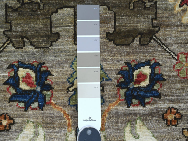 3'0" x 5'10" New Hand Knotted Grey Wool Runner Oriental Rug - MOA10289914