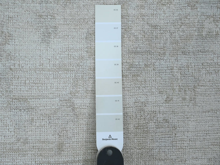 2'7" x 9'8" New Hand Knotted Ivory Wool Runner Oriental Rug - MOA10289929