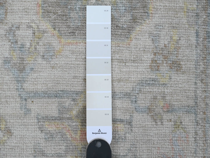2'10" x 15'9" New Hand Knotted Ivory Wool Runner Oriental Rug - MOA10289934