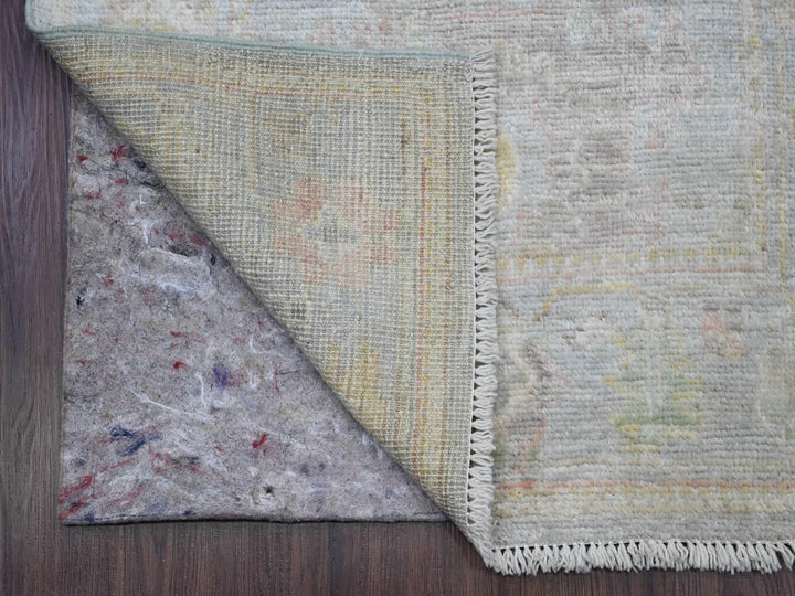 2'8" x 24'9" New Hand Knotted Blue Wool Runner Oriental Rug - MOA10289935