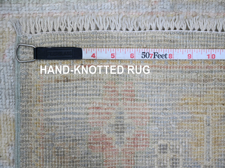 2'8" x 24'9" New Hand Knotted Blue Wool Runner Oriental Rug - MOA10289935