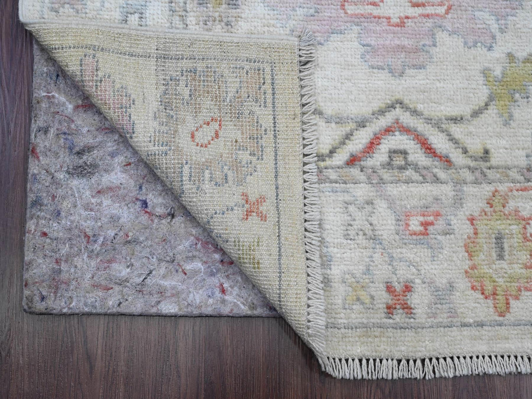 3'0" x 22'5" New Hand Knotted Ivory Wool Runner Oriental Rug - MOA10289944