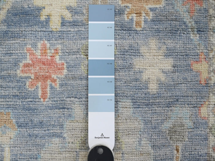 2'9" x 9'9" New Hand Knotted Blue Wool Runner Oriental Rug - MOA10289945