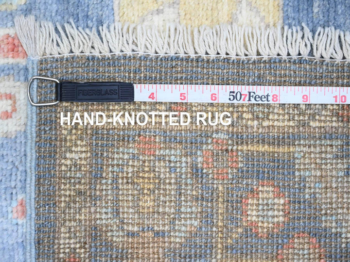 2'9" x 9'9" New Hand Knotted Blue Wool Runner Oriental Rug - MOA10289945