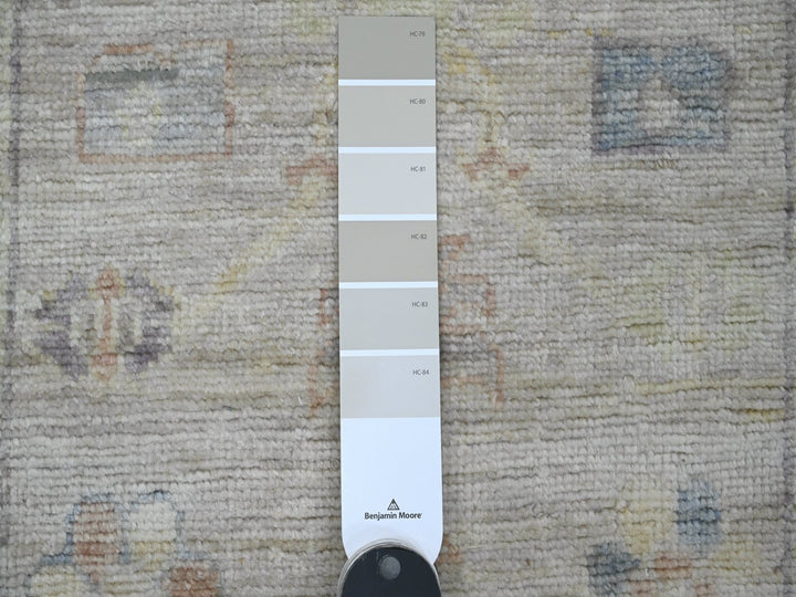 2'8" x 5'7" New Hand Knotted Grey Wool Runner Oriental Rug - MOA10289955