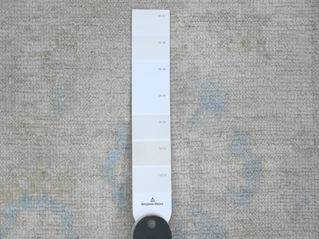 2'7" x 9'10" New Hand Knotted Ivory Wool Runner Oriental Rug - MOA10289957