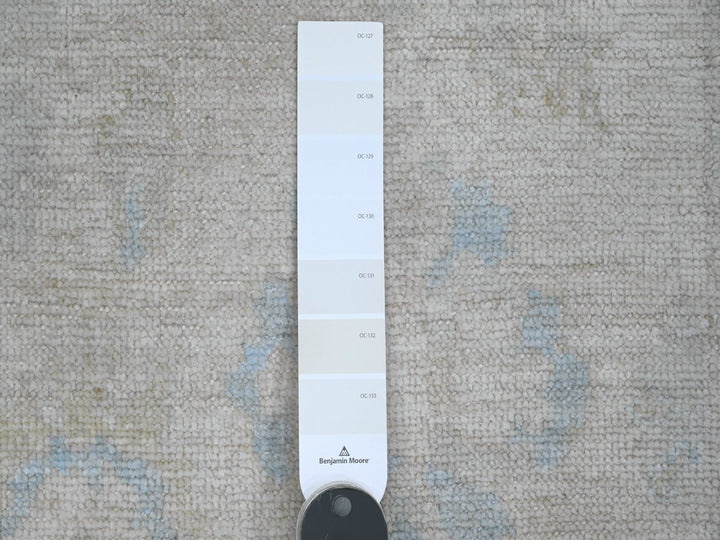 2'7" x 9'10" New Hand Knotted Ivory Wool Runner Oriental Rug - MOA10289957