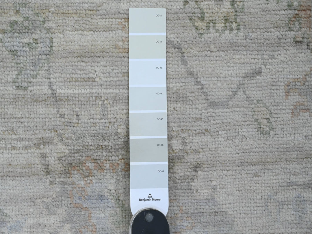 2'8" x 7'11" New Hand Knotted Ivory Wool Runner Oriental Rug - MOA10289958