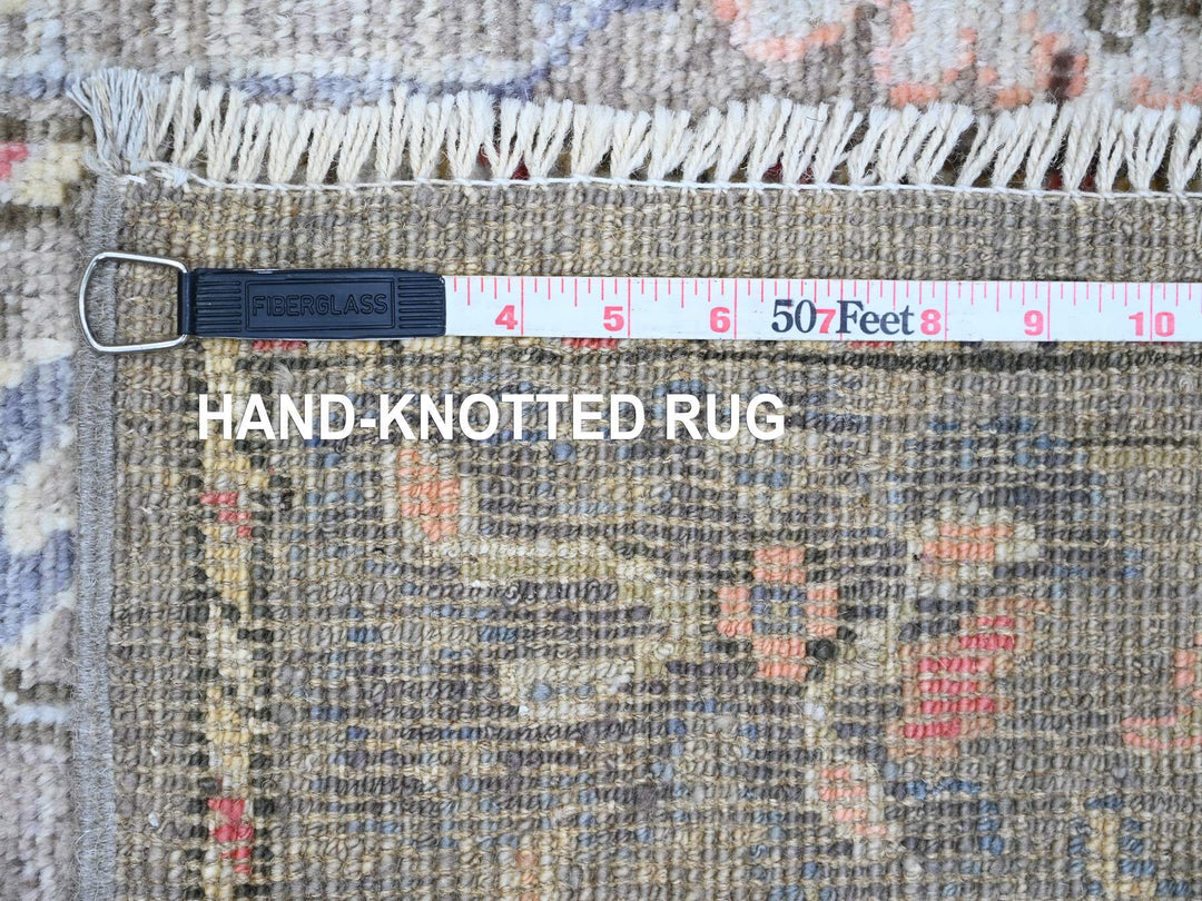 2'10" x 11'10" New Hand Knotted Brown Wool Runner Oriental Rug - MOA10289967