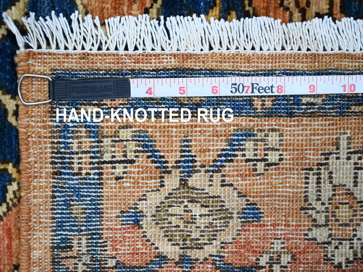 4'1" x 5'11" New Hand Knotted Orange Wool Rectangle Oriental Rug - MOA10289974