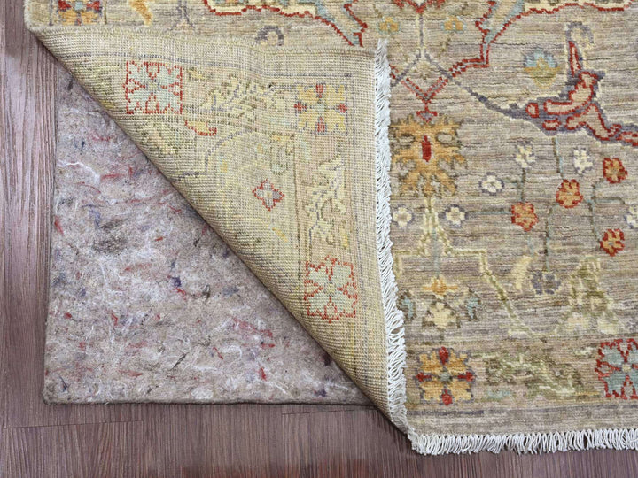 2'11" x 11'8" New Hand Knotted Brown Wool Runner Oriental Rug - MOA10289990