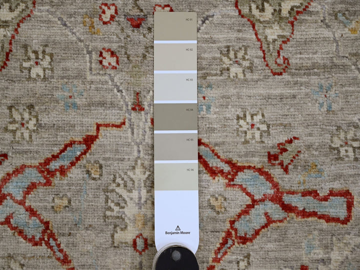 2'11" x 11'8" New Hand Knotted Brown Wool Runner Oriental Rug - MOA10289990