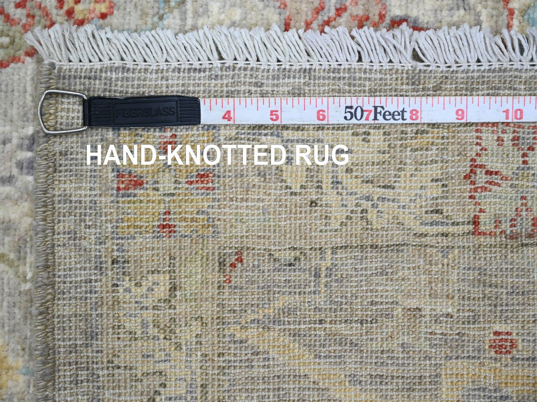 2'11" x 11'8" New Hand Knotted Brown Wool Runner Oriental Rug - MOA10289990