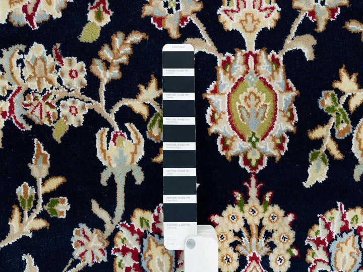 7'10" x 10'1" New Hand Knotted Blue Wool Rectangle Oriental Rug - MOA10290008