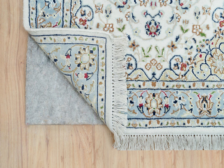 2'8" x 13'0" New Hand Knotted Ivory Wool Runner Oriental Rug - MOA10290028