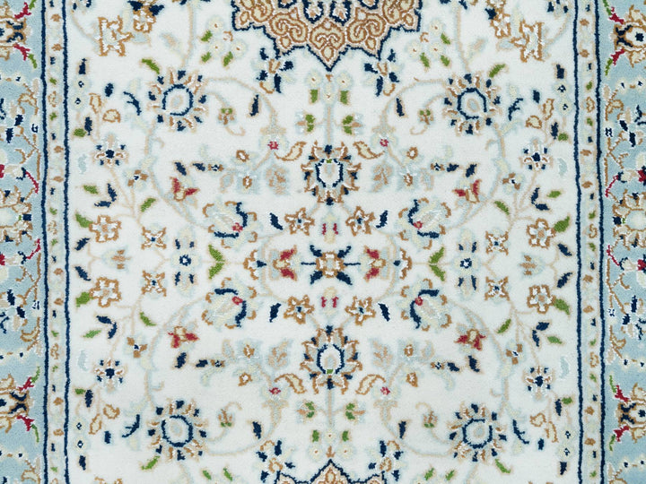 2'8" x 13'0" New Hand Knotted Ivory Wool Runner Oriental Rug - MOA10290028