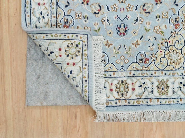 2'9" x 8'4" New Hand Knotted Blue Wool Runner Oriental Rug - MOA10290030