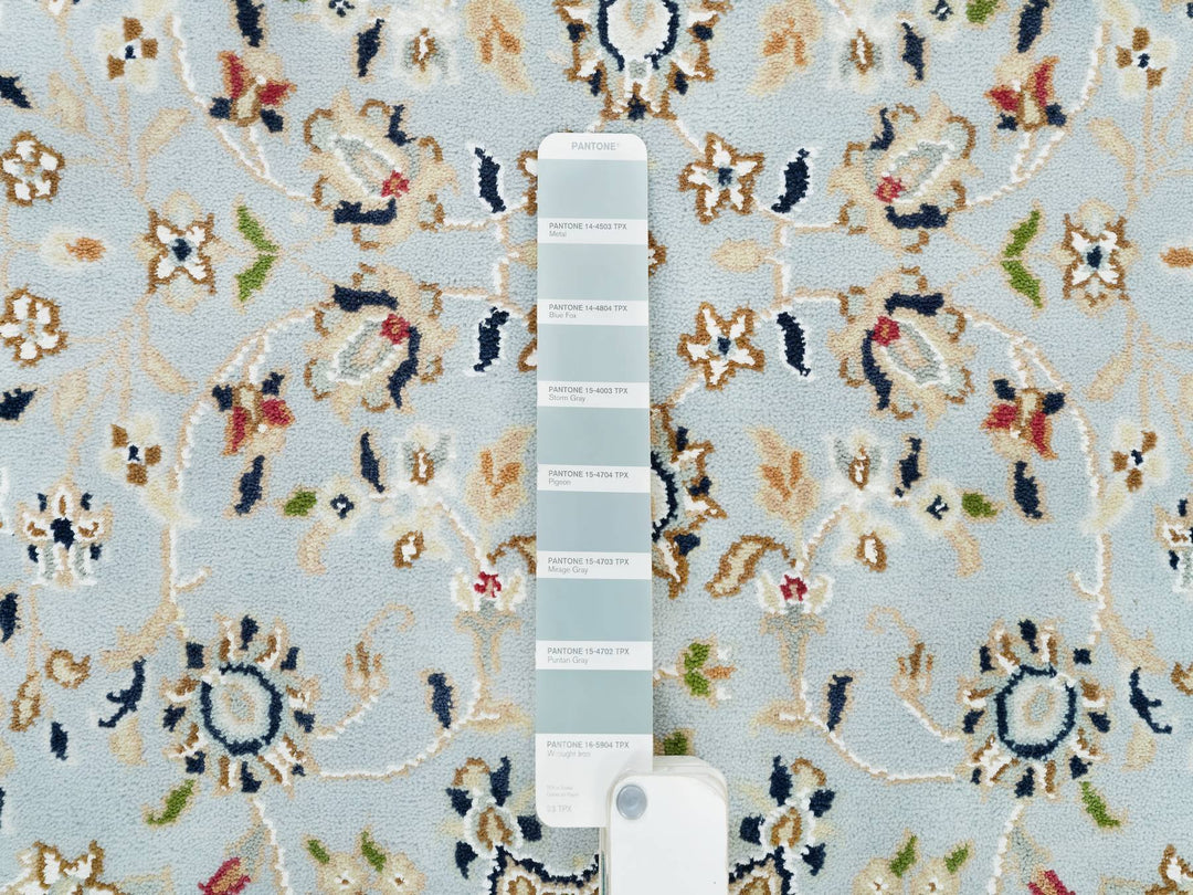 2'9" x 8'4" New Hand Knotted Blue Wool Runner Oriental Rug - MOA10290030