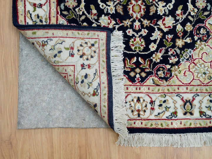 2'8" x 18'5" New Hand Knotted Blue Wool Runner Oriental Rug - MOA10290065