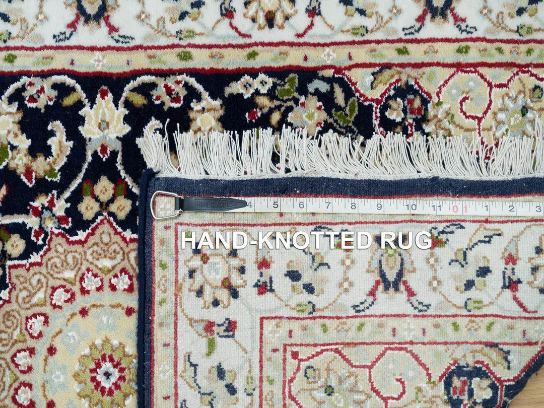 2'8" x 18'5" New Hand Knotted Blue Wool Runner Oriental Rug - MOA10290065