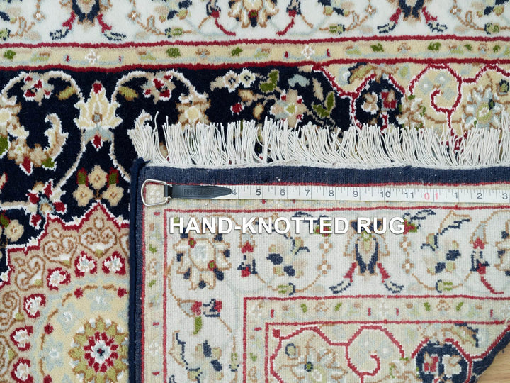2'8" x 18'5" New Hand Knotted Blue Wool Runner Oriental Rug - MOA10290065