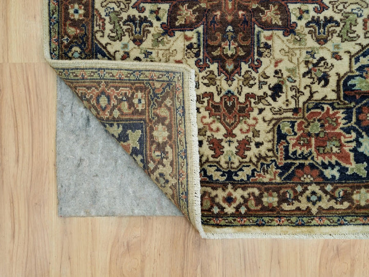 2'8" x 12'3" New Hand Knotted Beige Wool Runner Oriental Rug - MOA10290084