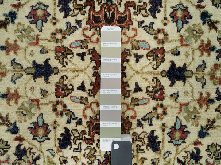 2'8" x 12'3" New Hand Knotted Beige Wool Runner Oriental Rug - MOA10290084