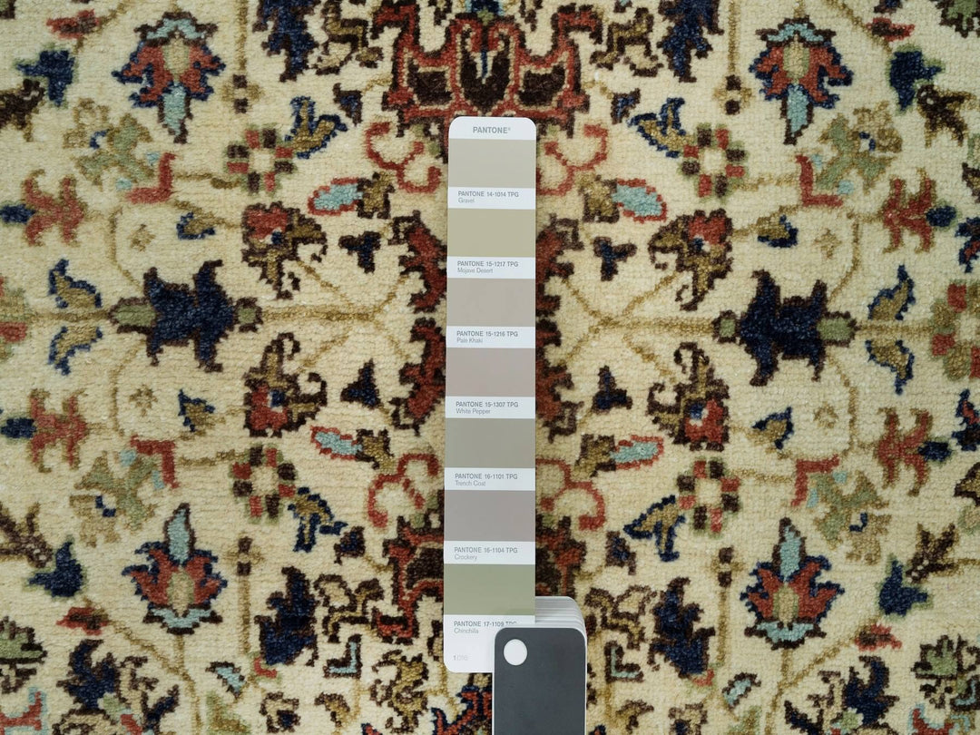 2'8" x 12'3" New Hand Knotted Beige Wool Runner Oriental Rug - MOA10290086