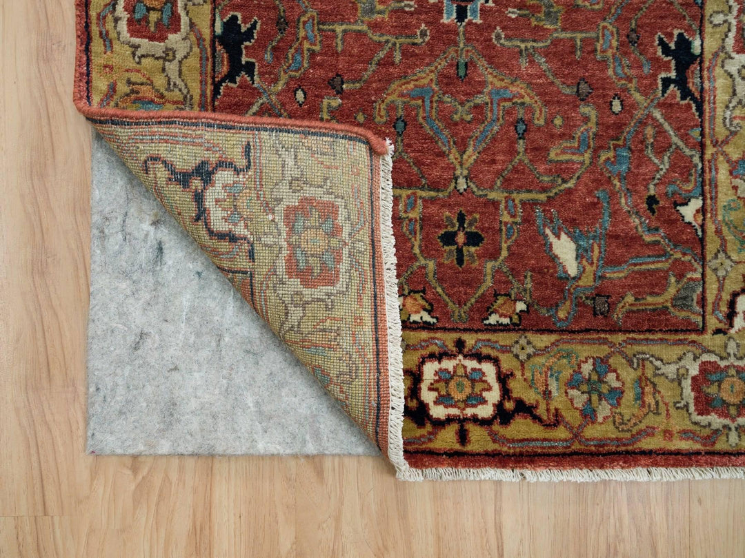 2'6" x 20'0" New Hand Knotted Red Wool Runner Oriental Rug - MOA10290093