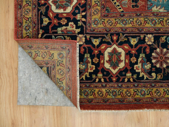 9'10" x 10'2" New Hand Knotted Red Wool Square Oriental Rug - MOA10290103