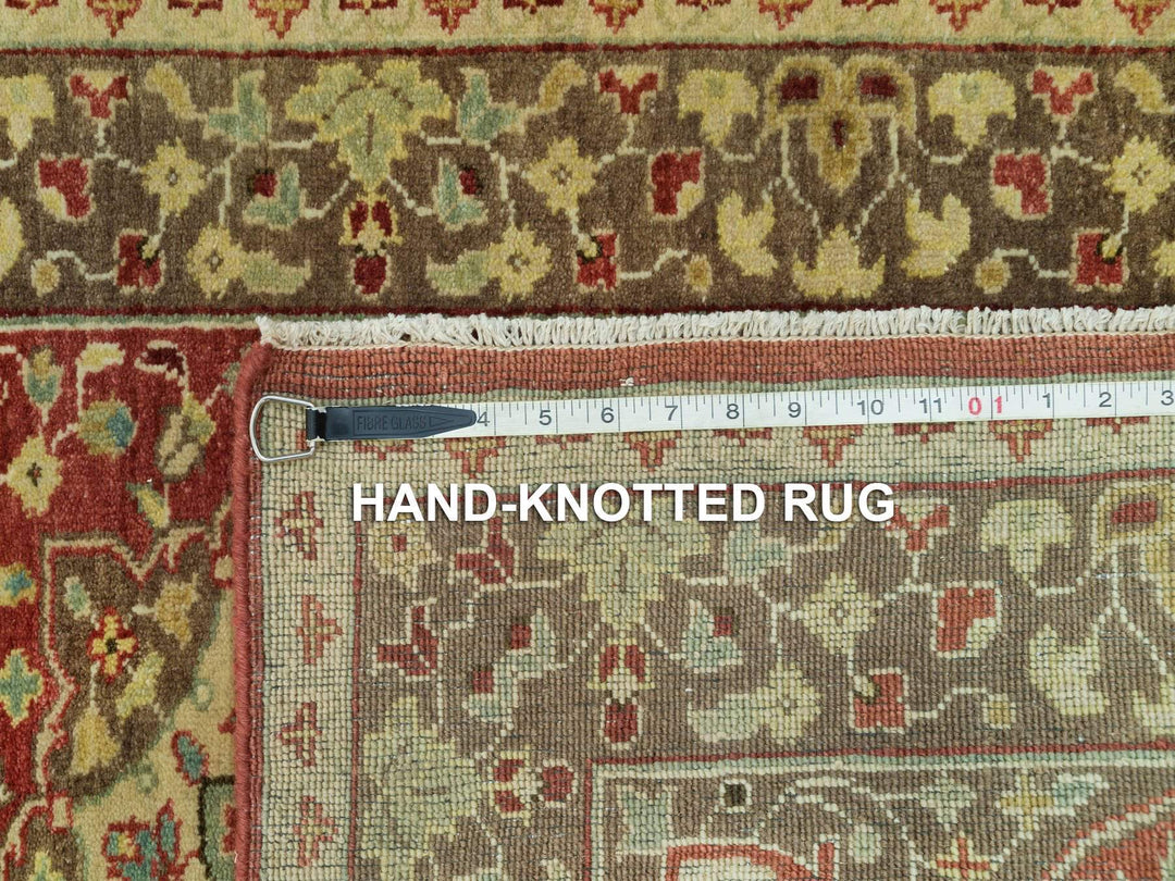 2'7" x 18'0" New Hand Knotted Red Wool Runner Oriental Rug - MOA10290107