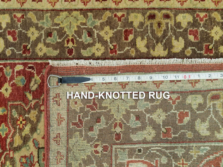2'7" x 18'0" New Hand Knotted Red Wool Runner Oriental Rug - MOA10290107