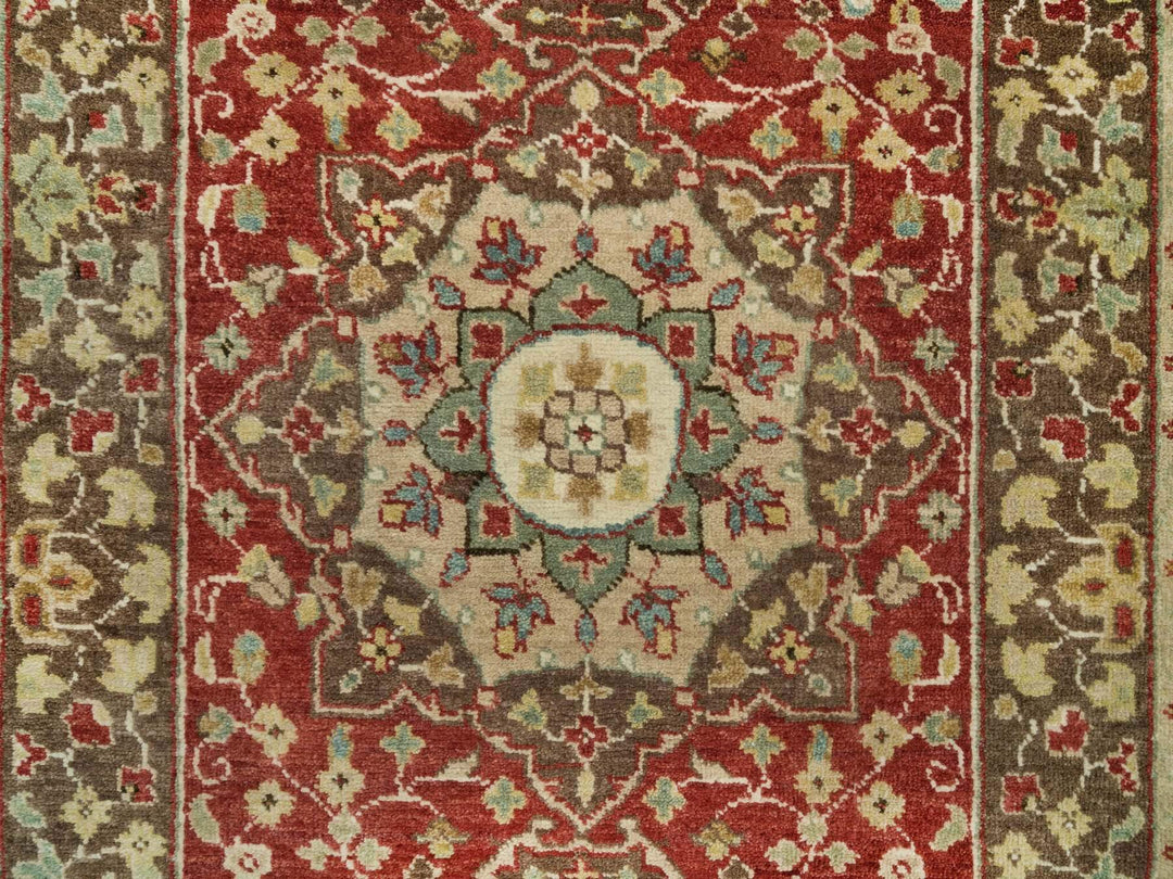 2'6" x 10'1" New Hand Knotted Red Wool Runner Oriental Rug - MOA10290113