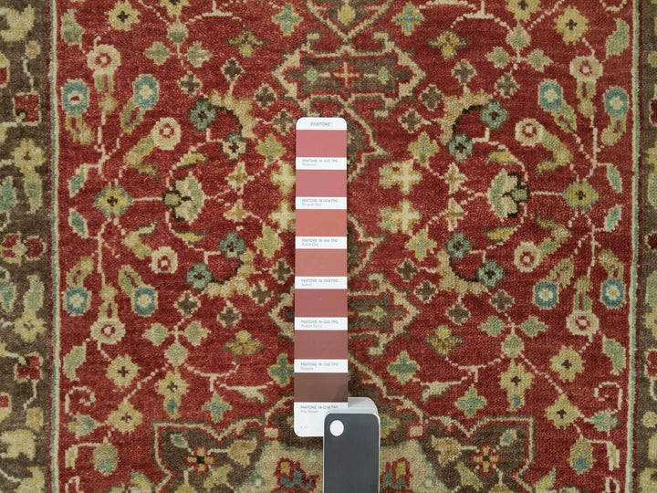 2'7" x 22'0" New Hand Knotted Red Wool Runner Oriental Rug - MOA10290116
