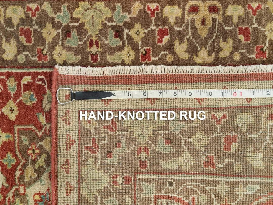 2'7" x 22'0" New Hand Knotted Red Wool Runner Oriental Rug - MOA10290116