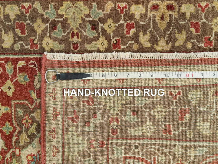 2'7" x 22'0" New Hand Knotted Red Wool Runner Oriental Rug - MOA10290116