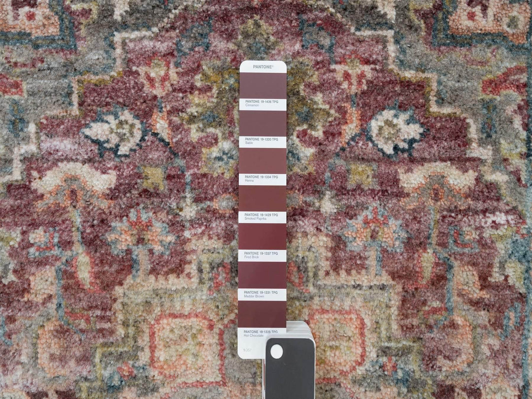 2'7" x 14'0" New Hand Knotted Red Wool Runner Oriental Rug - MOA10290138