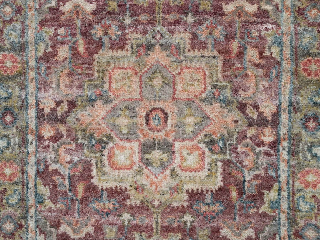 2'7" x 14'0" New Hand Knotted Red Wool Runner Oriental Rug - MOA10290138