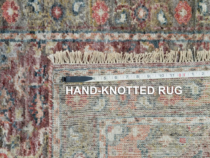 2'6" x 19'8" New Hand Knotted Red Wool Runner Oriental Rug - MOA10290143